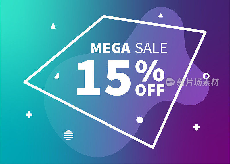 Mega Sales & Creative Promotion Banner设计